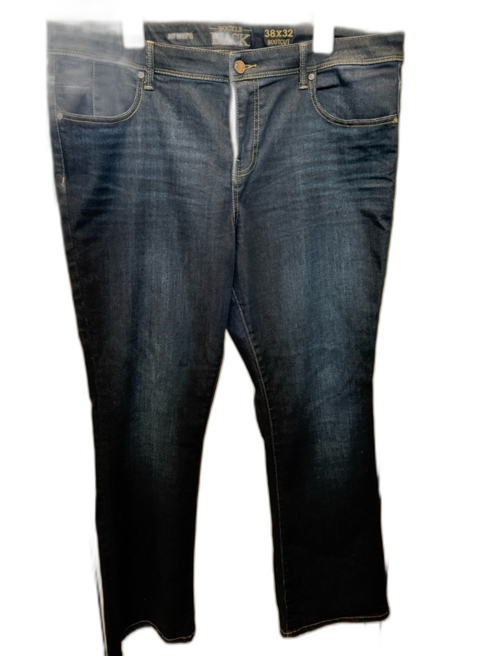 Buckle BLACK Women’s Boot Cut Jeans in Dark Indigo Blue 38x32